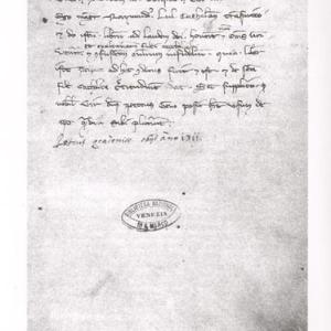 Dedicatòria de l’Art demostrativa al dux de Venècia, Pietro Gradenigo. Procedència: manuscrit VI 200 de la Biblioteca Marciana de Venècia.